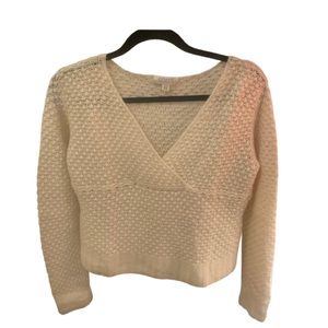 Vintage Somi CASHMERE Cream Knit Sweater size 6